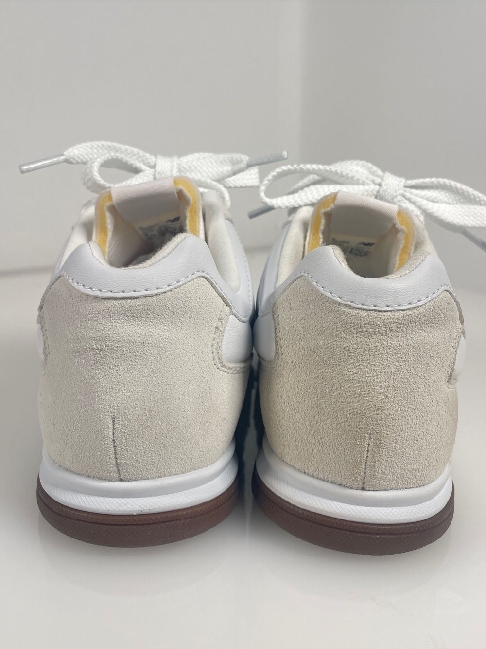 Women's New Balance RC42 Low Top Lace-Up White Leather Sneaker Sz 9.5 - Picture 4 of 6